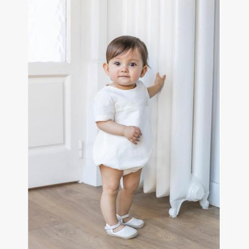 Pelele bebe bautizo AMAYA lino modelo 190203 [4]