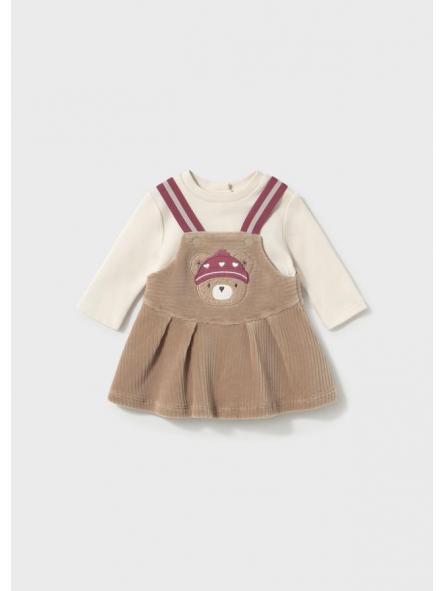 Pelele falda de bebe niña MAYORAL newborn punto pana 16-02803-019 [0]