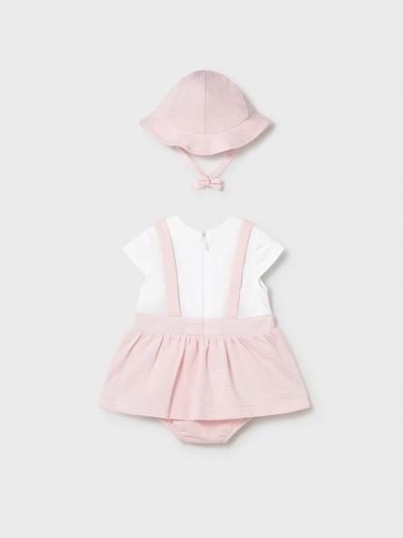 Pelele falda corto con gorrito bebe niña MAYORAL newborn 26-01631-047 [1]
