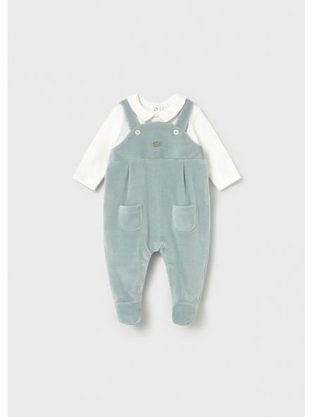 Pelele peto de bebe niño MAYORAL newborn punto pana  2610