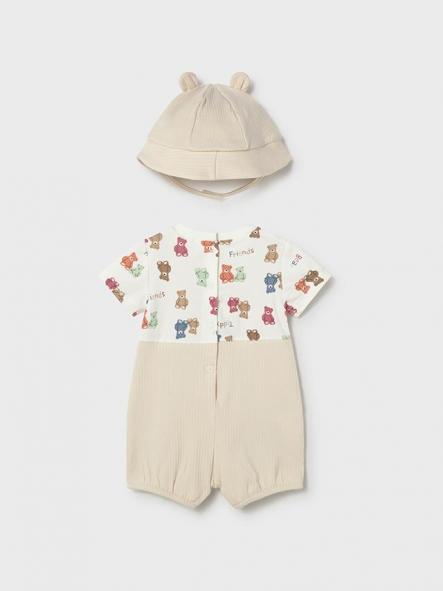 Pelele peto con gorrito bebe niño MAYORAL newborn 26-01608-064 [1]