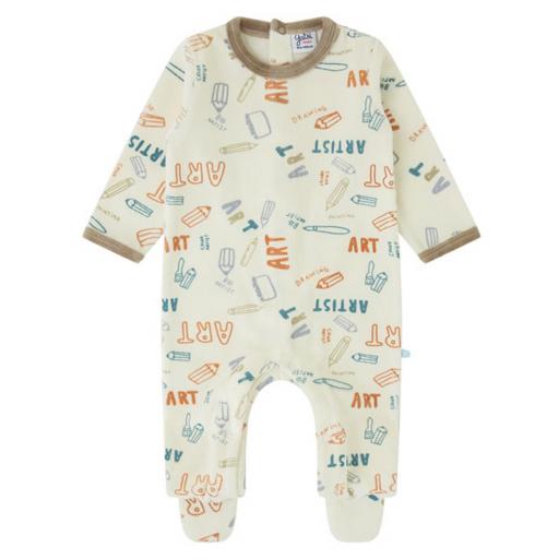 Pijama para bebe unisex terciopelo YATSI "art"