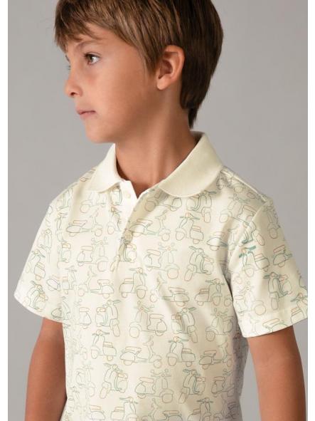Polo de manga corta niño MAYORAL estampado 26-03104-085 [1]