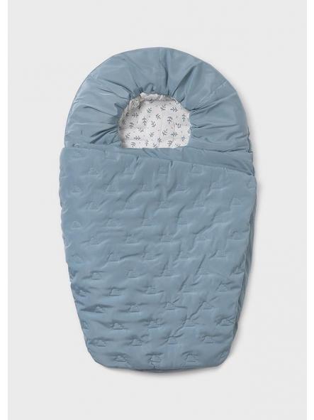 Saco de capazo para bebe MAYORAL microfibra azul 30-19544-078