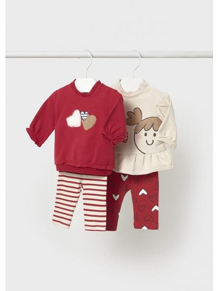 Set de dos conjunto para bebe niña MAYORAL newborn leggings 2710