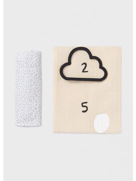 Set de dos gasas MAYORAL con medidor beige 19253