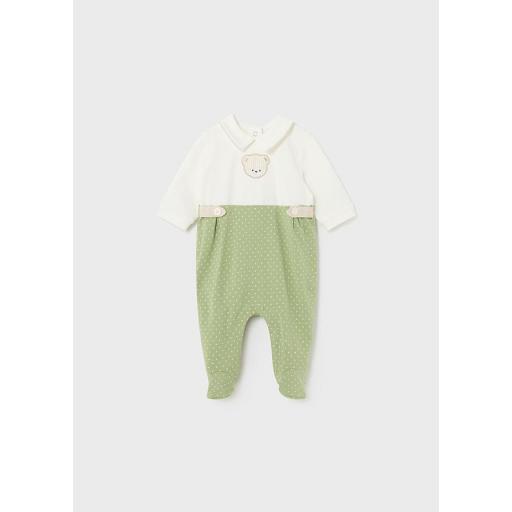 Set de dos pijamas largos algodón bebe niño MAYORAL newborn eucalipto 1725 [1]