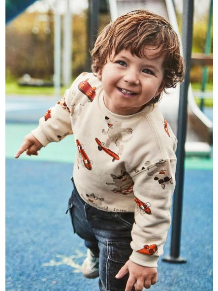 Sudadera de bebe niño MAYORAL perritos patinadores 2417