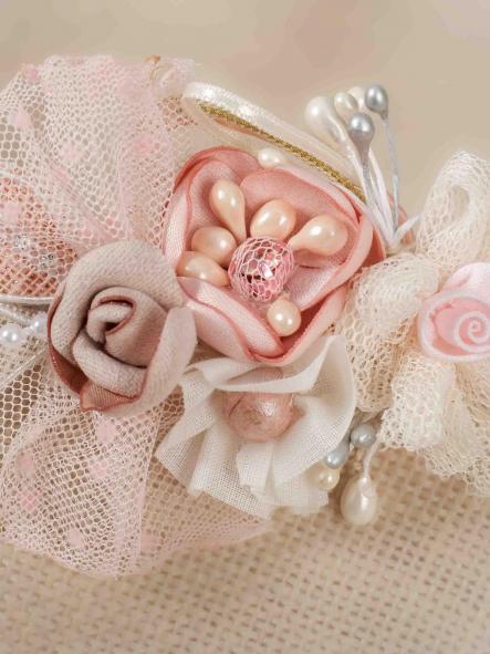 Tocado de niña Ceremonia ZOYSAN rosa 18065