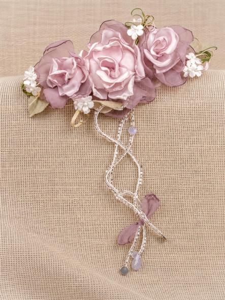 Tocado para niña  de Comunión y Ceremonia ZOYSAN modelo 12803 malva [0]