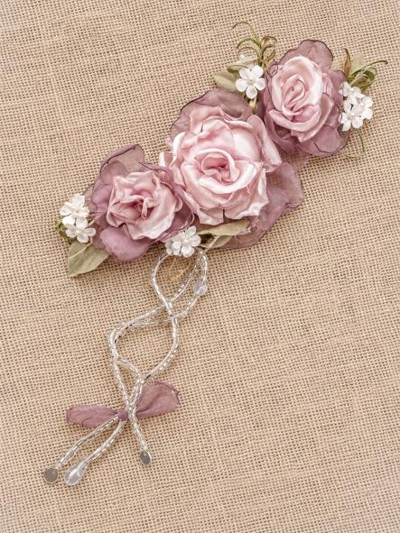 Tocado para niña  de Comunión y Ceremonia ZOYSAN modelo 12803 malva [2]