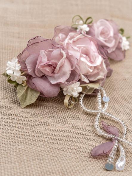 Tocado para niña  de Comunión y Ceremonia ZOYSAN modelo 12803 malva [1]