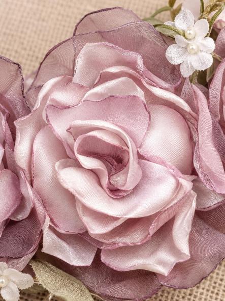 Tocado para niña  de Comunión y Ceremonia ZOYSAN modelo 12803 malva [3]