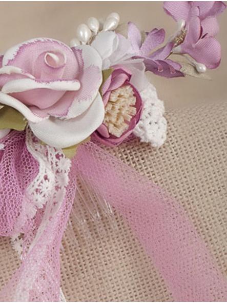 Tocado para niña  de Comunión y Ceremonia ZOYSAN modelo 12773 malva [1]