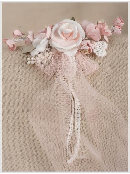 Tocado para niña  de Comunión y Ceremonia ZOYSAN modelo 12773 rosa [0]