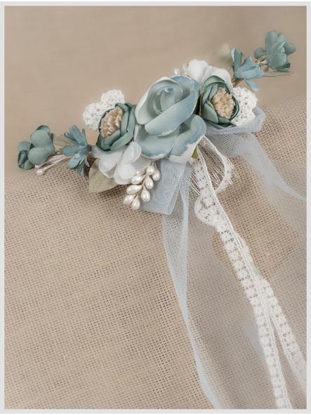 Tocado para niña  de Comunión y Ceremonia ZOYSAN modelo 12773 verde agua [0]