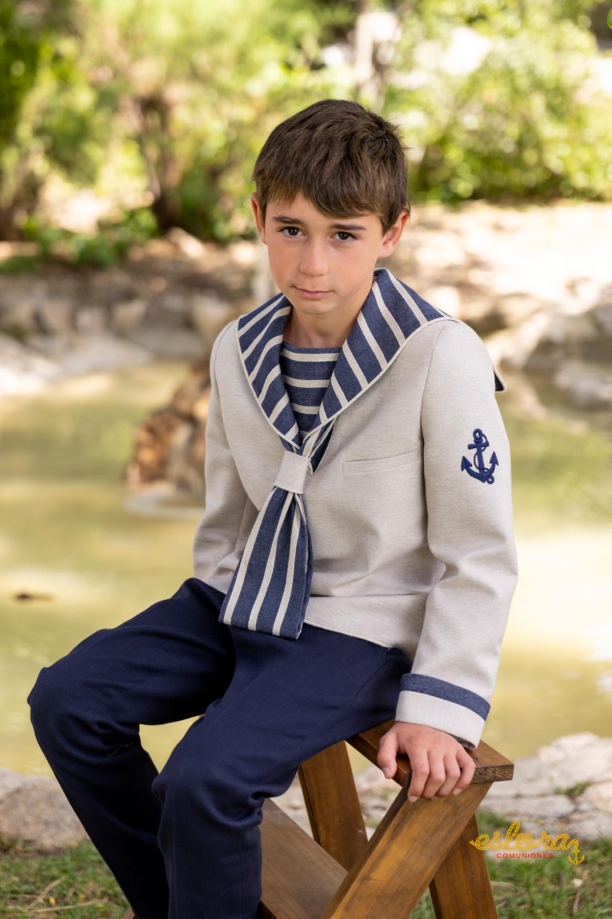 Traje Marinero de Comunión 2027 Niño Eslora modelo Lugano