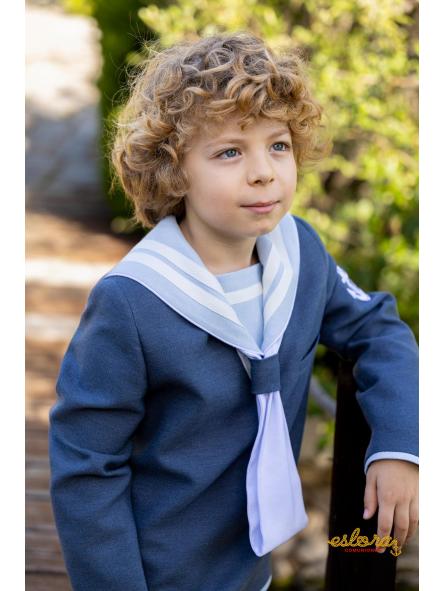 Detalle traje marinero de comunión Eslora Calabria 2027 para niño [2]