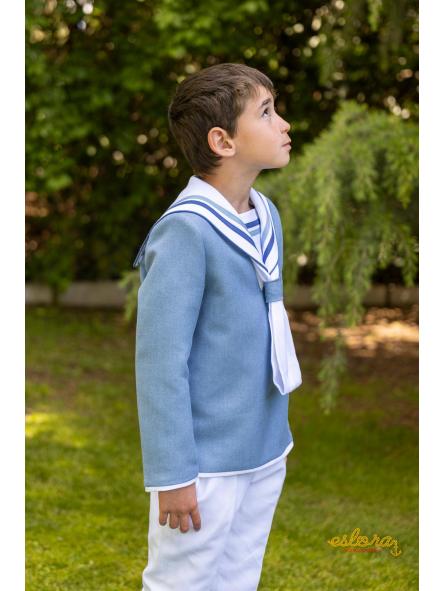 Traje de comunión marinero Eslora Lyon 2027 niño de perfil [1]