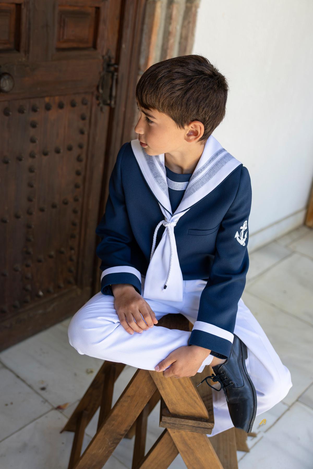 Traje de Comunión 2027 Marinero Niño Eslora modelo Itaca