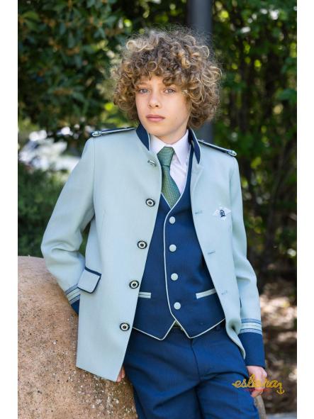 Traje comunión Eslora Perker 2027 con chaleco y pantalón azul marino [1]