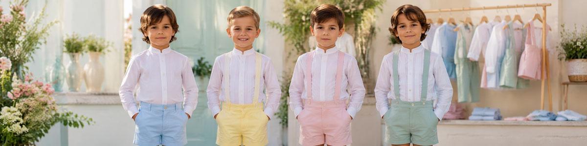 trajes de ceremoia y arras para niño online