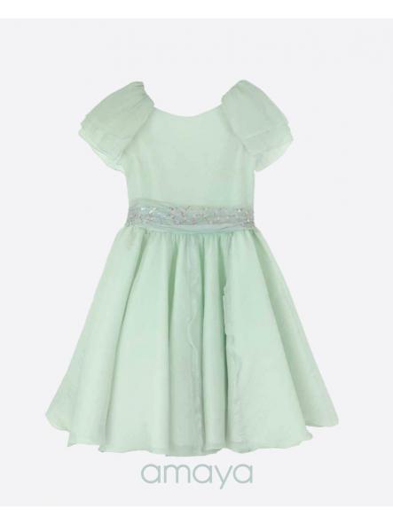 Vestido para adoleste niña AMAYA verde agua 634602 [1]