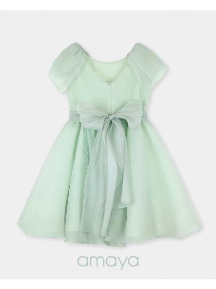 Vestido para adoleste niña AMAYA verde agua 634602 [2]