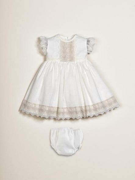 Vestido de bautizo bebe niña AMAYA little linen [0]