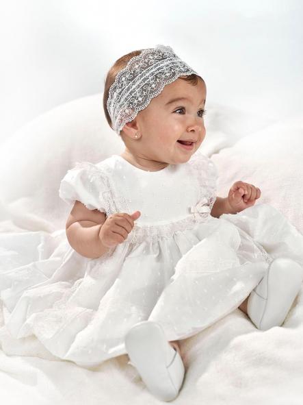 Vestido de bautizo bebe niña AMAYA romantic roses