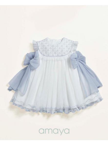 Vestido de bautizo bebe niña AMAYA modelo 633312 [1]