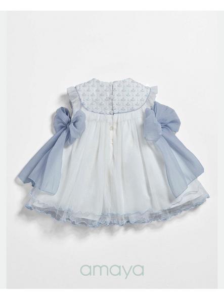 Vestido de bautizo bebe niña AMAYA modelo 633312 [2]