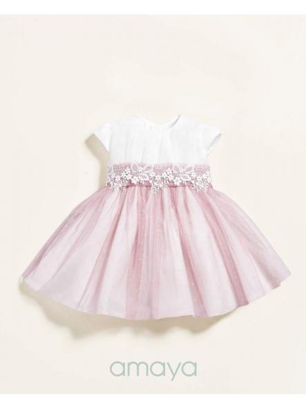 Vestido de bautizo bebe niña AMAYA modelo 633310 [1]