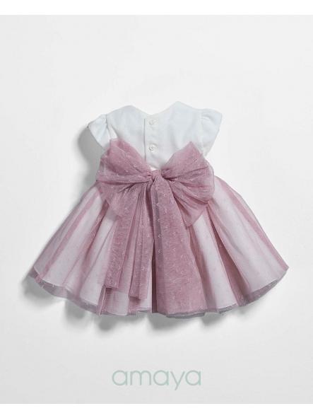 Vestido de bautizo bebe niña AMAYA modelo 633310 [2]