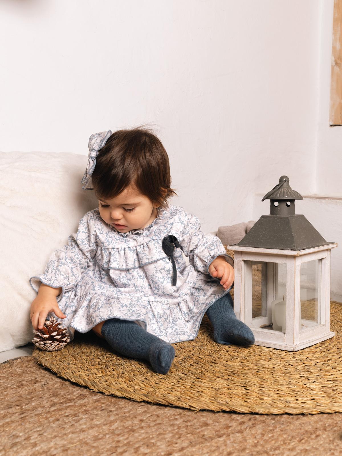 Vestido de bebe niña CALAMARO estampado Naron 21351