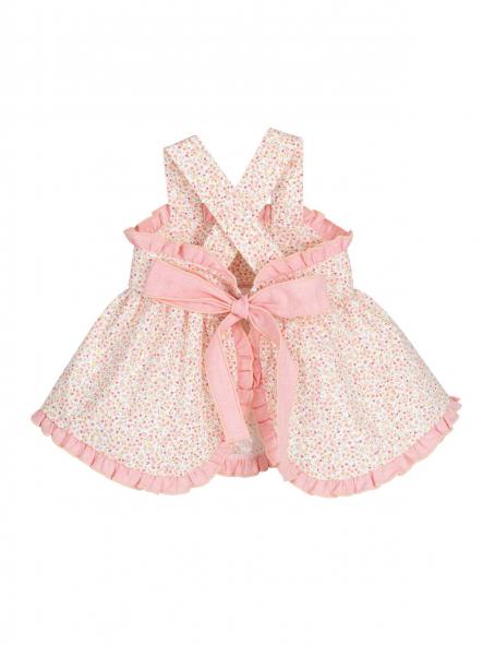 Vestido con braguita de tirantes bebe niña CALAMARA modelo 21327 Kanpur [2]