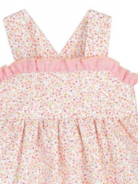 Vestido con braguita de tirantes bebe niña CALAMARA modelo 21327 Kanpur [3]