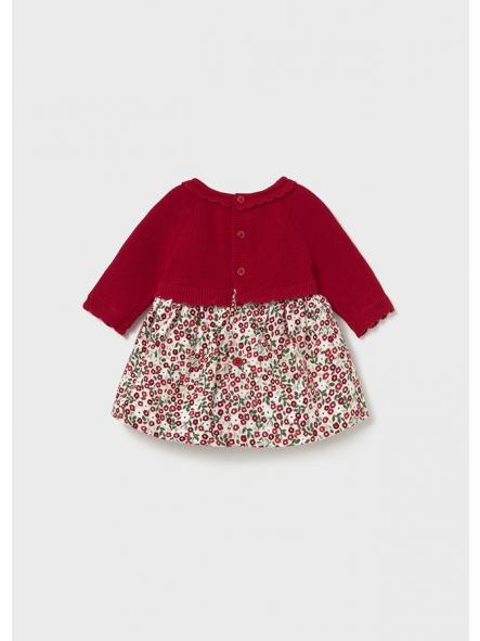 Vestido de bebe niña MAYORAL tricot combinado ginda 2821 [1]