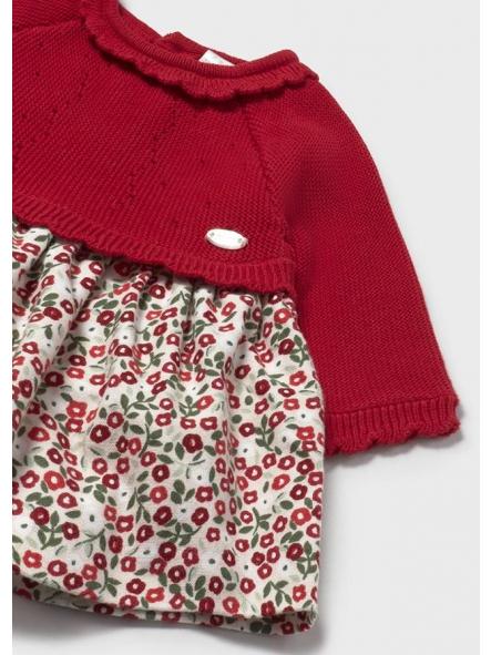 Vestido de bebe niña MAYORAL tricot combinado ginda 2821 [2]