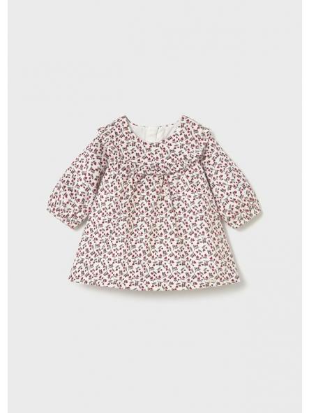 Vestido manga larga bebe niña MAYORAL newborn terciopelo estampado 2822 [0]