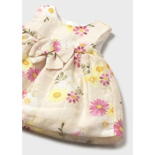 Vestido ceremonia bebe niña recien nacida MAYORAL newborn estampado 1863 [4]