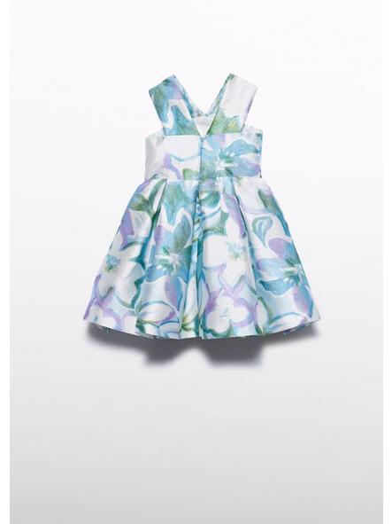 Vestido ceremonia niña ABEL  Y LULA mikado estampado 26-05052-008 [3]