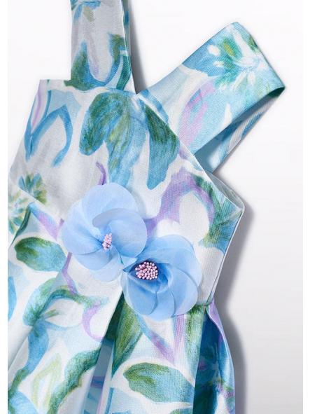 Vestido ceremonia niña ABEL  Y LULA mikado estampado 26-05052-008 [4]