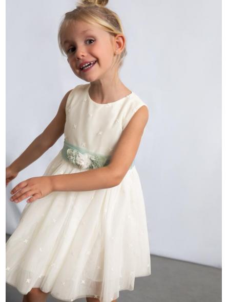 Vestido ceremonia niña MAYORAL tul bordado 26-03919-042 [0]