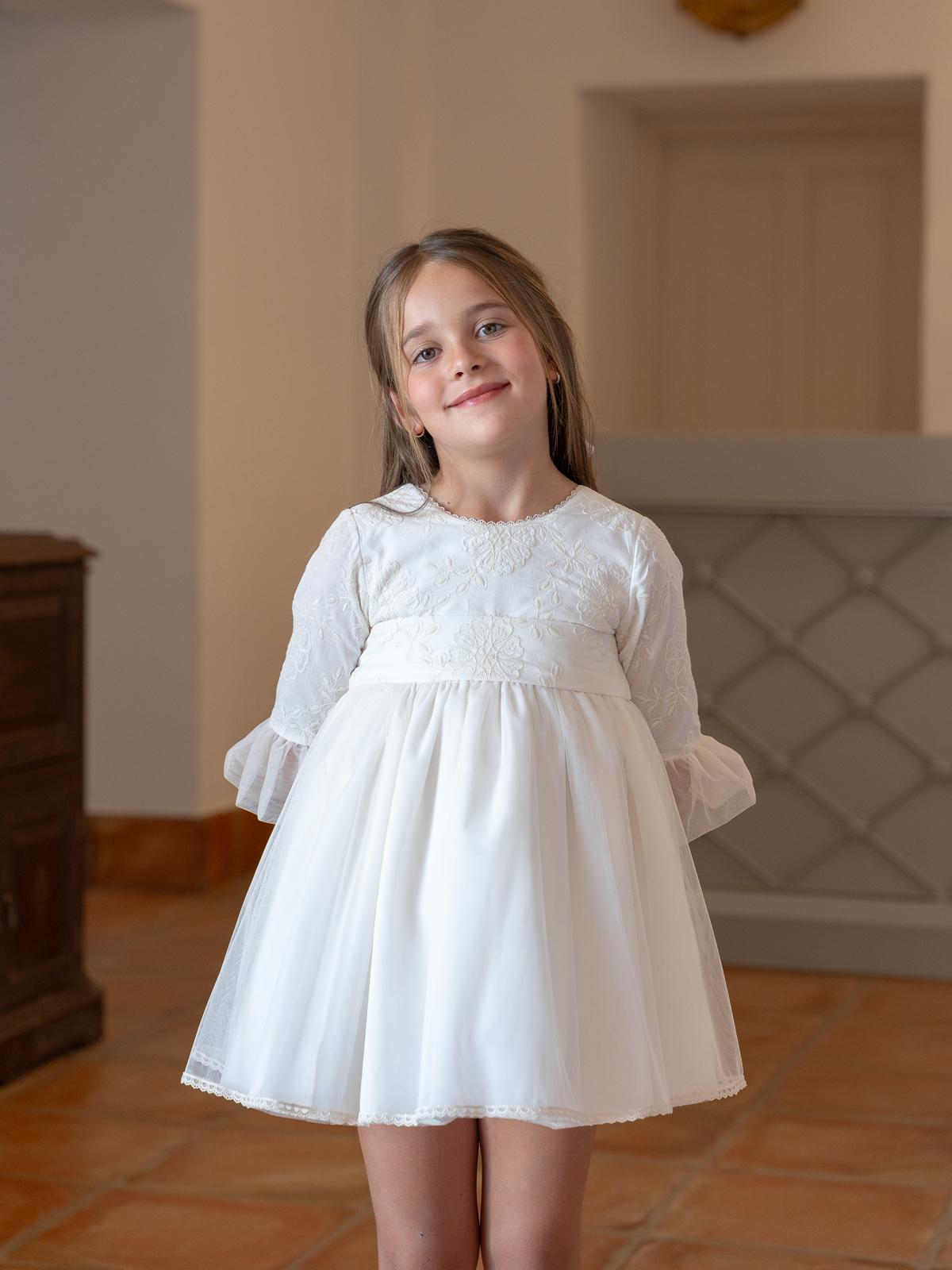 Vestido de Ceremonia y Arras niña EVA MARTINEZ ARTESANIA modelo 40311