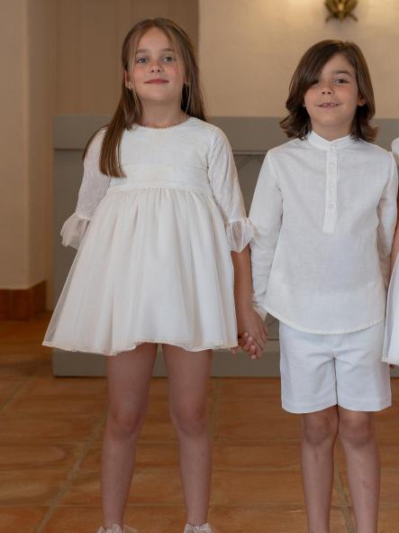 Vestido de Ceremonia y Arras niña EVA MARTINEZ ARTESANIA modelo 40311 [5]