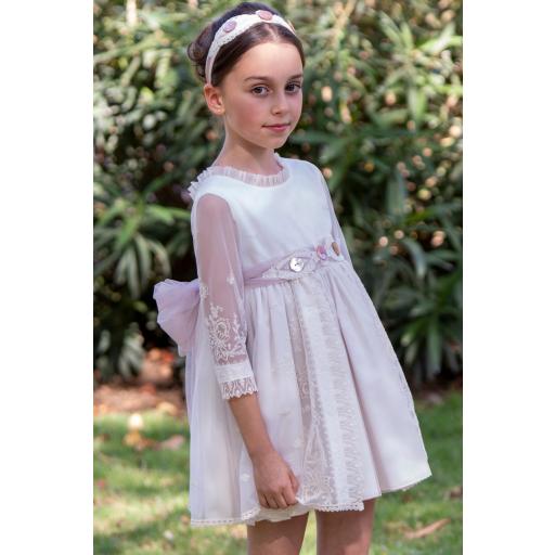 Vestido de Ceremonia y Arras niña EVA MARTINEZ ARTESANIA modelo 38811CBG