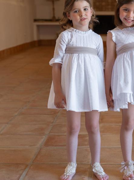 Vestido de Ceremonia y Arras niña EVA MARTINEZ ARTESANIA modelo 40712 [2]