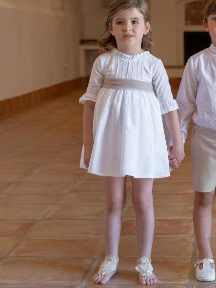 Vestido de Ceremonia y Arras niña EVA MARTINEZ ARTESANIA modelo 40712 [1]