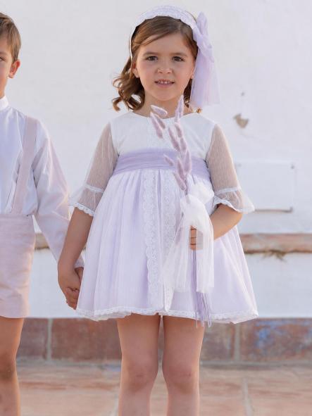 Vestido de Ceremonia y Arras niña EVA MARTINEZ ARTESANIA modelo 401211 v4 [1]
